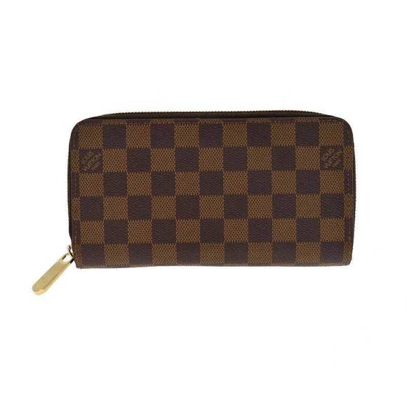 Louis Vuitton Zippy Brown Long Wallet Damier Ebene LV - Picture 1 of 6
